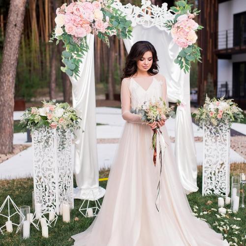 Wedding Arch, 6.6 FT x 3.3 FT Square Backdrop Stand for Ceremony, Gold Metal Arch Backdrop Stand for Parties, Balloon Arch Stand Backdrop for Anniversary, Birthday, Bridal, Baby Shower, Decoration