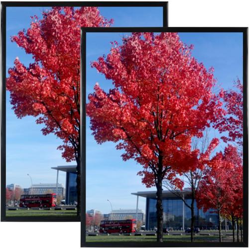 Medog 24x36 Poster Frame Black, Display Pictures 24x36 Picture Frame, Studio Gallery Frame, Wall Schools Colleges Sign Frame, 2 Pack