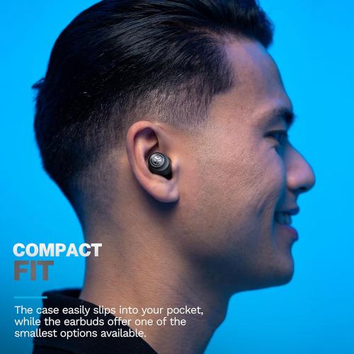 JLab Go Air Pop  True Wireless Earbuds, in Ear Headphones, Bluetooth Earphones, 35H Playtime Ear Buds, Bluetooth Earbuds with Microphone, USB-C Charging Case, Dual Connect, EQ3 Sound, Black