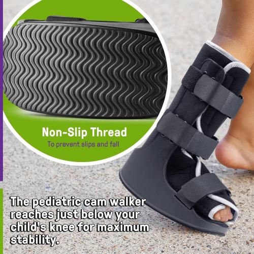 Pediatric Walking Boot For Kids - Sprained Ankle Pediatric Ankle Brace - Kids Walking Boot - Fits Children Ages 6.5-8 Years Old