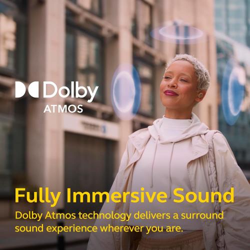 Matte Black Jabra Elite 10 True Wireless Bluetooth Earbuds – Advanced Active Noise Cancelling with Dolby Atmos Surround Sound, All-Day Comfort, Multipoint, Crystal-Clear Calls – Matte Black