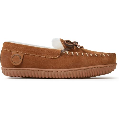 Fireside by Dearfoams Women's Alice Springs Genuine Shearling Indoor/Outdoor Moccasin (Size 6)