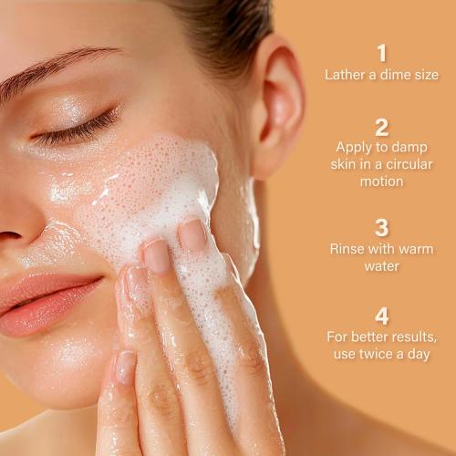 InstaNatural Vitamin C Cleanser | All Natural Face Wash, Brightens Skin, Good for Uneven Texture, USA Made with Coconut Water and Aloe Vera, 6.7 FL Oz