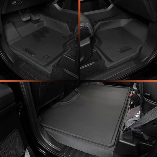 BaseLayer Elite Floor Mats for Ford F150 (2015-2026) SuperCrew and (2022-2025) Lightning - Made in USA – Precision Fit Heavy Duty All-Weather Mats for Raptor, King Ranch, Lariat, Tremor - Front & Rear