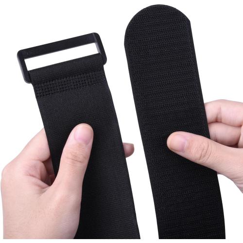 Extra Large 4 Pack 2 x 37 Inches Hook and Loop Strap, Reusable Fastening Cable Tie Down Straps by Wisdompro - Reusable, Durable Functional Cinch Cable Straps for Your Home, Office, Workspace