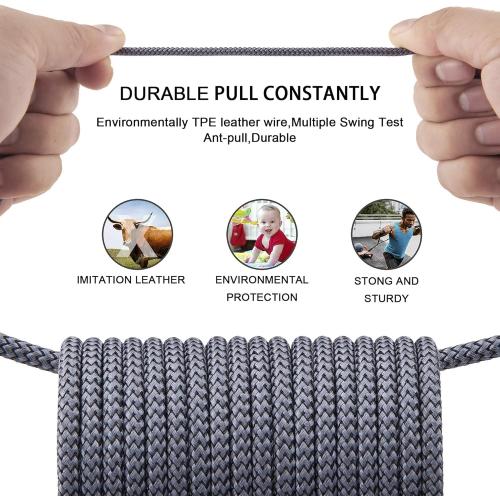 iPhone Charger Lightning Cable (3 Pack 10 Foot), [MFi Certified] 10 Feet Nylon Braided, Compatible with iPhone 14/13/12/11/Pro/X/Xs Max/XR/8 Plus /7 Plus/6/ iPad