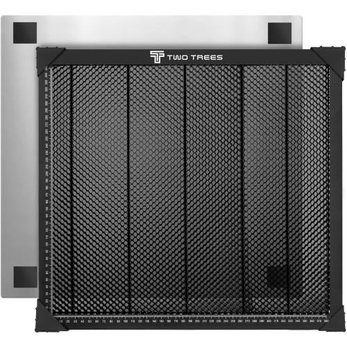 OUYZGIA Honeycomb Laser Bed 430x400mm Steel Honeycomb Working Table for Laser Cutting and Engraving, Honeycomb Cutting Board for Laser Cutter Engraver, Kit with Metal Aluminum Base (16.9” x15.7”)