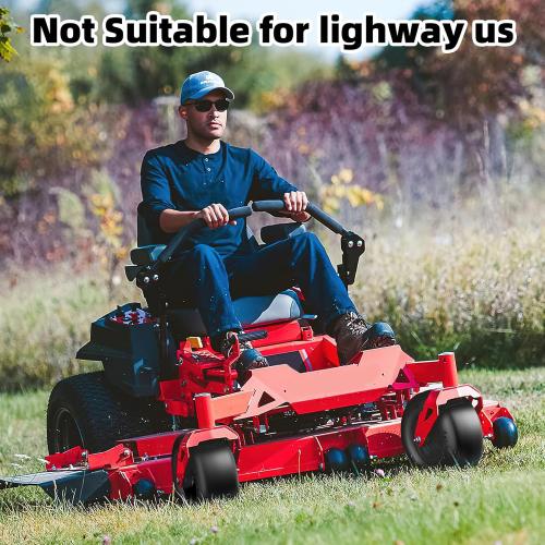 13x6.50-6 Lawn Mower Tires Flat Free, Zero Turn Mower Front Tires for Residential and Commercial, 13x6.5-6 Flat Free Tire and Wheel, 3/4 & 5/8 Bearing, 3.25-7.65 Center Hub, 2Pack Black