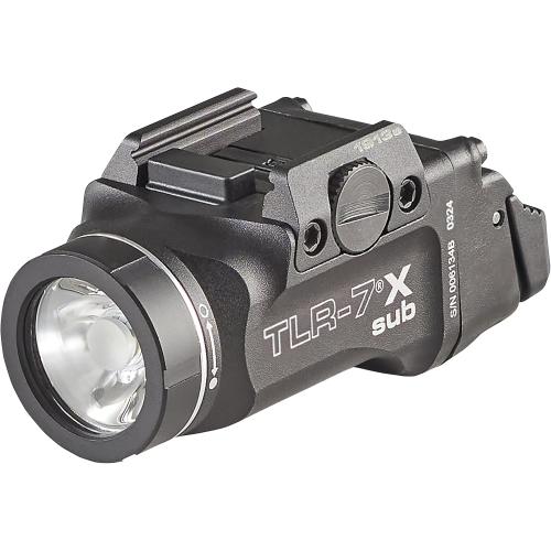 Streamlight 69400 TLR-7 X sub 500-Lumen Tactical Weapon Light Designed Exclusively and Solely for Railed Glock 43X Mos/48 Mos/43X Rail/48 Rail subcompact Handguns with Mounting Kit and Keys, Black