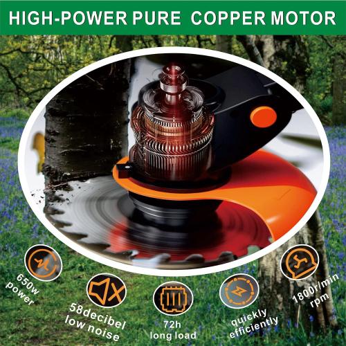 Electric Weed Wacker Cordless Weed Trimmer,Battery Powered with ，2*21V 4.0Ah Electric Weed Eater Brush Cutter with 3 Types Blades, Adjustable Cutting Angle &Height Edger Lawn Tool for Garden and Yard