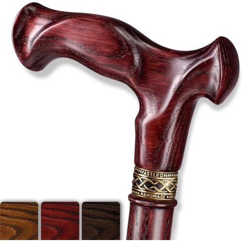 Asterom Walking Cane for Men & Women - Handmade, Ergonomic, Wooden Canes - Cool Walking Sticks for Seniors