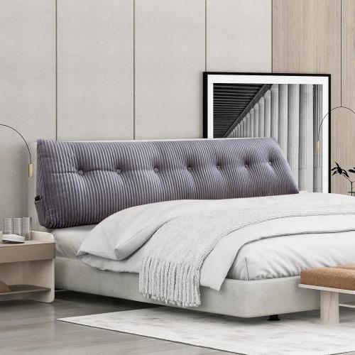 COLOR grey Large Headboard Pillow