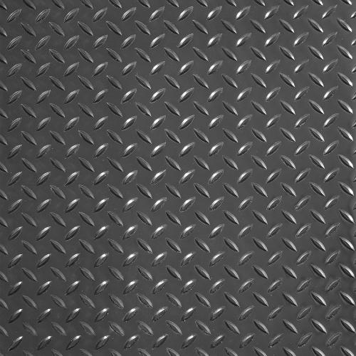 VEVOR Rubber Flooring Roll, 4 x 15 ft SBR Diamond-Plate Rubber Mat, 3mm Thickened, Easy to Clean, Customizable Size, Non-Slip Floor Protector Mat for Under Cars, Garage, Warehouse, Industry Gym, Black