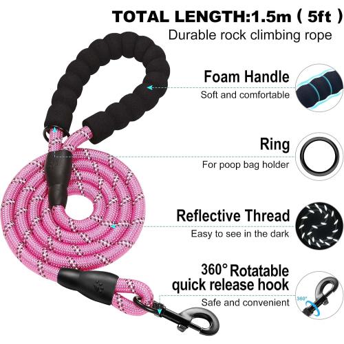 haapaw Dog Harness with Leash Set, No Pull Adjustable Reflective Step-in Puppy Harness with Thickened Padded Vest for Extra-Small/Small Medium Dogs