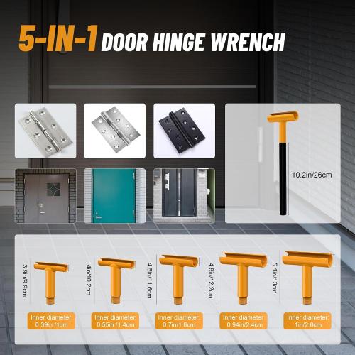 Upgraded Hinge Gap Adjusting Wrench for Residential and Commercial, Door Hinge Adjustment Tool for Door Quick and Efficient Solutions, User-Friendly Adjustments Tools