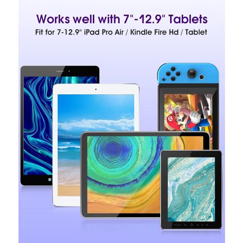 Upgraded Car Headrest Mount Holder, Tablet Holder for Car Back Seat, Tablet Mount for Kids Fits All 7-12.9'' Tablets