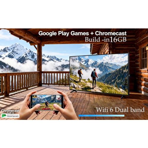 MXQ Pro 5G 4K ScreenCast WiFi 6 BT 5.0 16GB Streaming Video for iOS,Android OS,Tiktok,YouTube Mirroring to TV HD Video Sync