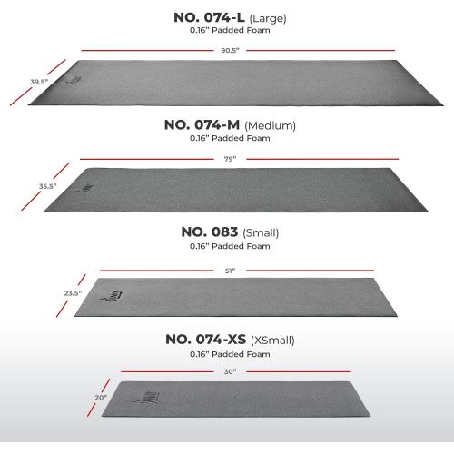 Sunny Health & Fitness Equipment Mat – Multiple Size Options – Non-Slip Floor Protection Pad for Treadmill, Bike, Elliptical, Yoga or Standing Desk and other Exercise Equipment