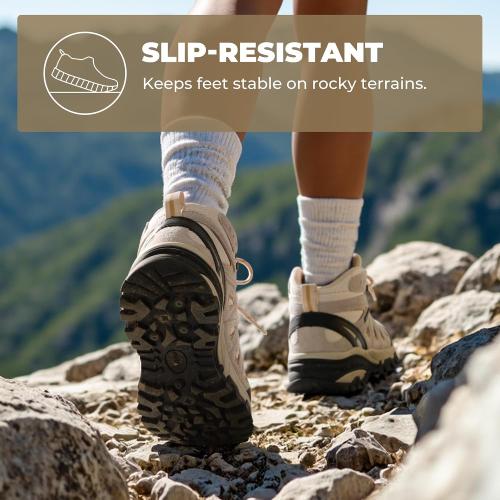 Size 8 Women's Color Grey NORTIV 8 Women's Waterproof Hiking Boots Outdoor Trekking Camping Trail Hiking Boot