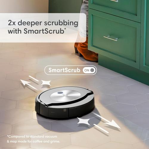 iRobot Roomba Combo j7  Self-Emptying Robot Vacuum & Mop - Automatically Vacuums and Mops, Fully Retractable Mop pad, Identifies & Avoids Obstacles, Smart Mapping, Works with Alexa, Ideal for Pets