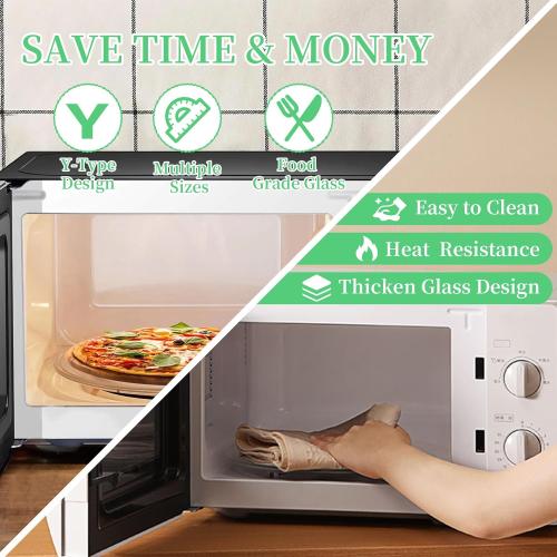 10.5 Universal Microwave Plate Replacement Glass Turntable| Fits LG, GE, Panasonic, Frigidaire, Farberware & More