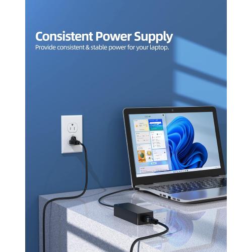 Superer 90W AC Charger Fit for Lenovo ADLX90NLC3A ADLX90NLC2A ADLX90NCC2A ADLX90NCC3A ADLX90NDC3A ADLX90NDC2A Laptop, Square Tip