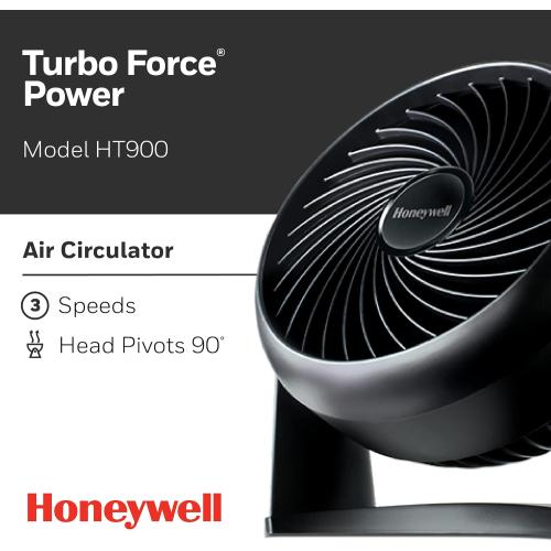 Honeywell HT-900 TurboForce Air Circulator Fan Black, Small- 4 Pack