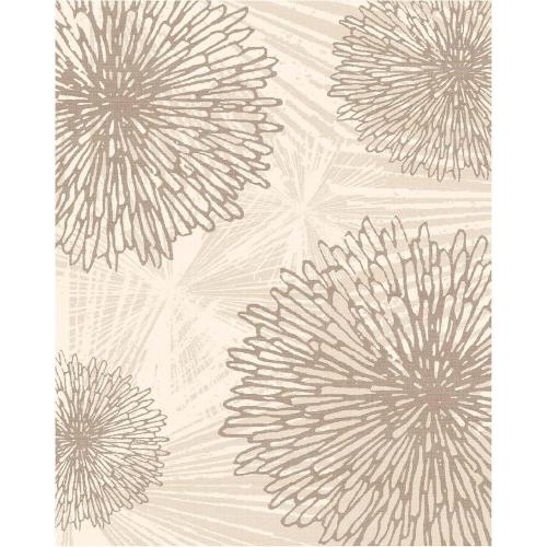 WITSHOCK 8x10 Area Rugs for Living Room: Beige Floral Washable Rugs for Bedroom Dining Room Office Nursery Modern Non-Slip Stain Resistant Low Pile Home Decor（Beige/Brown,8'x10'）