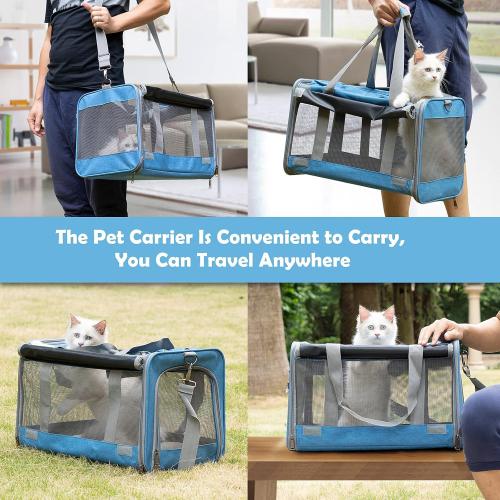 GAPZER Pet Carrier for Large and Medium Cats, Soft-Sided Pet Carrier for Big Medium Cats and Puppy, Dog Carriers Cat Carriers Pet Privacy Protection Travel Carriers