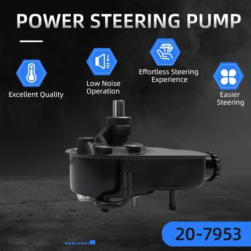 Power Steering Pump, for Dodge B1500/B3500/Ram 1500/Ram 2500/Ram 3500/Ram 4000 1994-2002, for Ram 1500 Van/Ram 2500 Van/Ram 3500 Van 1999-2003, 20-7953 ‼️has mild oil and possible stains ‼️