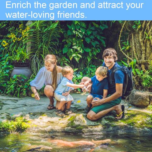 Reinforced PE Pond Liner 25 x 30 FT, 28 Mil Sun Resistant Preformed Pond Liner, Hemmed Edge with Buttonholes Liner for Outdoor Large Ponds, Fish/KOI/Duck Pond, Garden Waterfall, Waterscape, Black