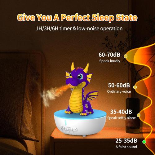Dragon Ultrasonic Essential Oil Diffuser Humidifier with Remote Control