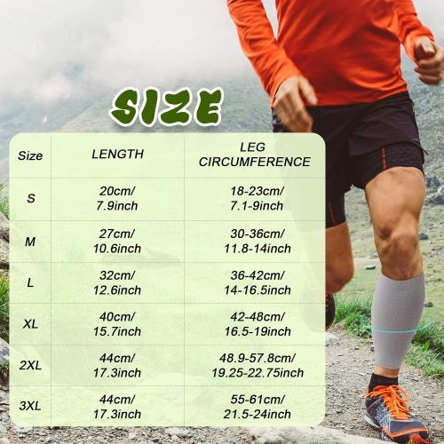 SATINIOR 4 Pairs Calf Compression Sleeve Leg Compression Sock Calf and Shin Support Relieve Calf Pain for Men Women Youth for Running, Cycling, Walking(Black,Small)