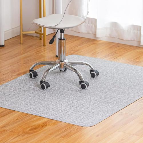 Office Chair Mat for Hardwood Floor Under Desk Computer Rolling Chair Mat for Wood/Tile Floor Non-Slip Heavy Duty Desk Rug PVC Plastic Hard Floor Protector 36 x 48 (Mist)
