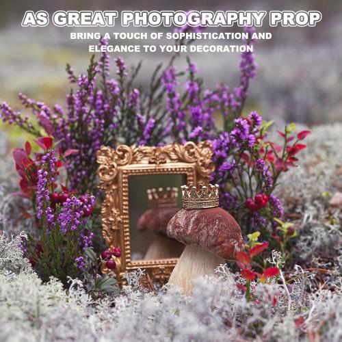 uxcell 10pcs Vintage Resin Picture Frames, Mini Tiny Photo Frame Rectangle Jewelry Display Prop for DIY Table Top Photography Wedding Decor, Silver, 1.3 x 1.1