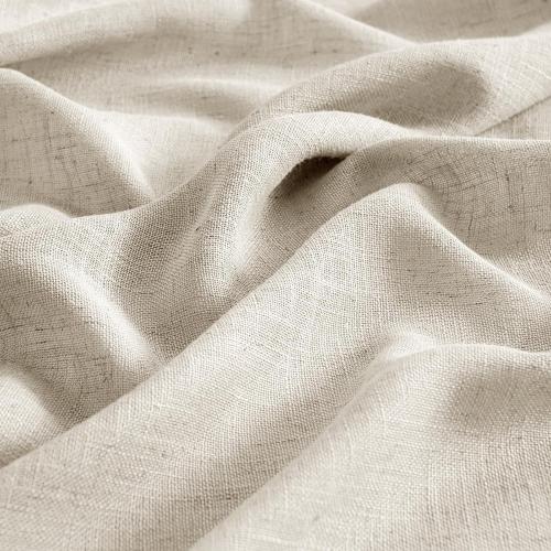 MIULEE Cream Linen Curtains 84 Inch Length 2 Panels for Bedroom Living Room, Soft Linen Textured Window Drapes Semi Sheer Light Filtering Back Tab Rod Pocket Farmhouse Modern Burlap Look Decor