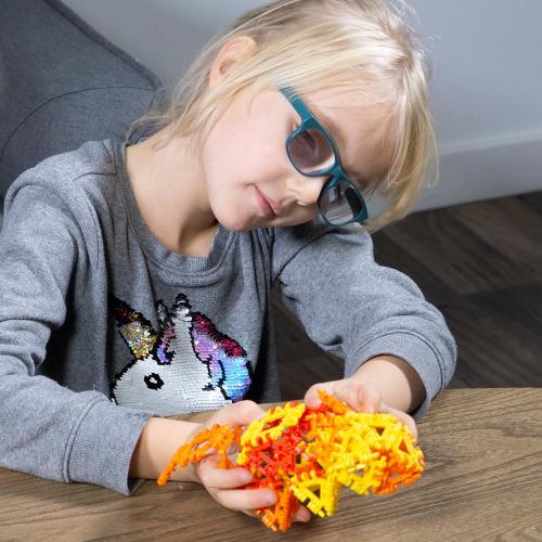 That Hinge Toy 82 Piece Green   Orange Set, Animal   More STEM Construction Toy Building Set