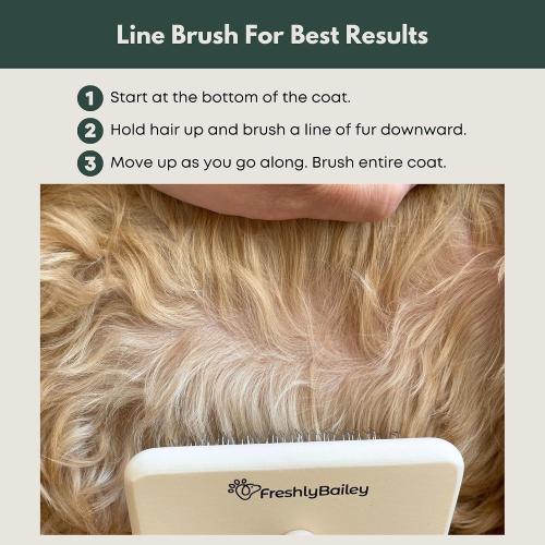 Doodle Slicker Dog Brush - Perfect For Goldendoodle & Poodle Hair Maintenance - Medium to Long Hair Breeds - Detangle, Brush, & Fluff Like a Pro - Goldendoodle Must Haves by Freshly Bailey