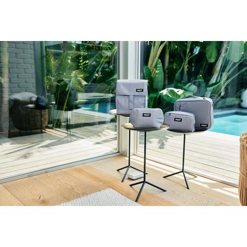 PackIt® Freezable Snack Bag, Gray Fog, Built with ECOFREEZE® Technology, Foldable, Reusable, Zip Closure, Designed For Keeping Snakcs Fresh On the Go, and Adults of all Ages