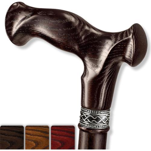 Asterom Walking Cane for Men & Women - Handmade, Ergonomic, Wooden Canes - Cool Walking Sticks for Seniors, FSA/HSA Eligible