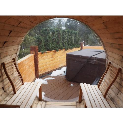 HSE Canadian Red Cedar Ergonomic S-Shape Sauna Backrest