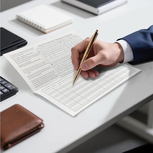 6×3 Thick Paper Check Registers for Personal Checkbook - Blank Ledger Transaction Registers for Personal or Business Bank, Saving Account, Deposit & Credit Card (12)