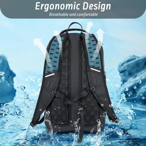 Trudave Waterproof Backpack, Waterproof Submersible Backpack, Floating TPU Coated Dry Bag with Airtight Zipper for Kayak, Fishing, Boating, Hiking (30L)