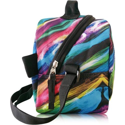 COLOR BLUE AND GREEN Tilami Rolling Backpack Laptop 18 inch with Lunch Bag, Colors