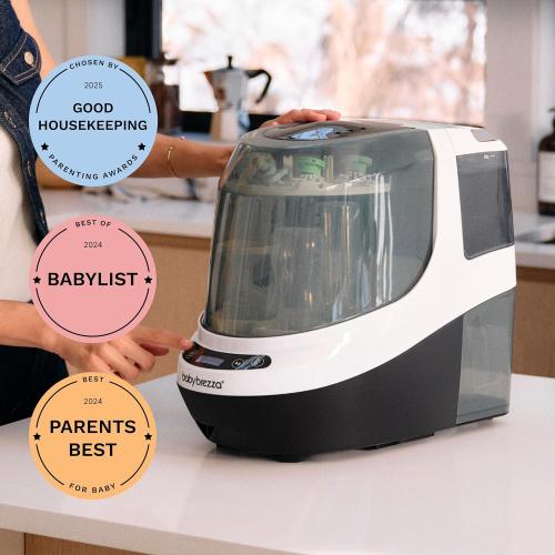 ‼️has stains and may be broken pieces‼️Baby Brezza Baby Bottle Washer Pro - Clinically Proven Better Cleaning - Washer, Sterilizer   Dryer In One Appliance for Essentials like Bottles   Pump Parts – Machine Replaces Brushes   Racks