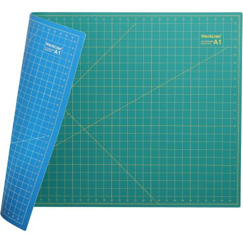 WORKLION 24 x 36 Large Self Healing PVC Cutting Mat, Double Sided, Gridded Rotary Cutting Board for Craft, Fabric, Quilting, Sewing, Scrapbooking - Art Project…