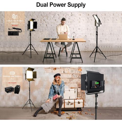 Pixel K80 Photography Lighting with APP Control, 2600K-10000K CRI 97  RGB Led Video Light Panel, 9 Applicable Scenes Lighting for Studio/Gaming/Streaming/YouTube/Videography/Film/Video Recording