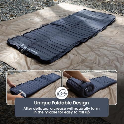 OneTigris Dreamstar Single Air Mattress, Self-Inflating Sleeping Pad Foam for Camping, Backpacking, Car Trips, Travels, Air Bed with Patch-up Kit