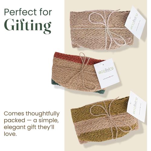 Jute Planter Basket-Woven Jute Rope Covers for Decorating Indoor/Outdoor Succulents, Small Plant Pots-Set of 3-Multi-Purpose Storage Bins 4.5 Inches -Modern Style Decor -Natural Jute