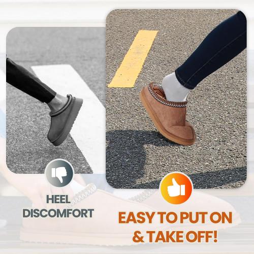 Size 9 Women's Slippers Fuzzy Cozy Short Ankle Shoes Indoor and Outdoor Mules Furry Warm House Slippers for Woman Cute Fluffy Clogs